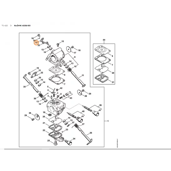 STIHL Dźwignia 4238 121 6601